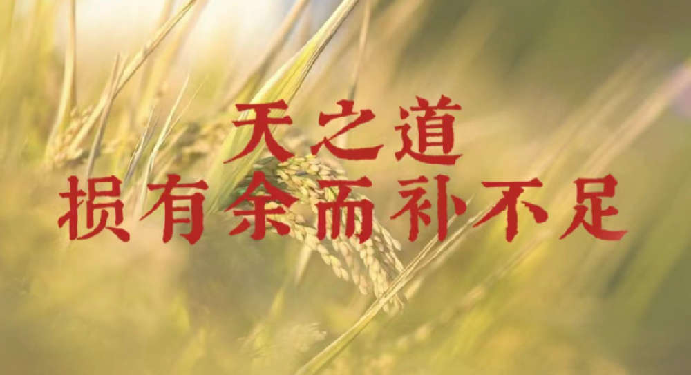 《道德經》“天之道，損有余而補不足”，這句話是什么意思?